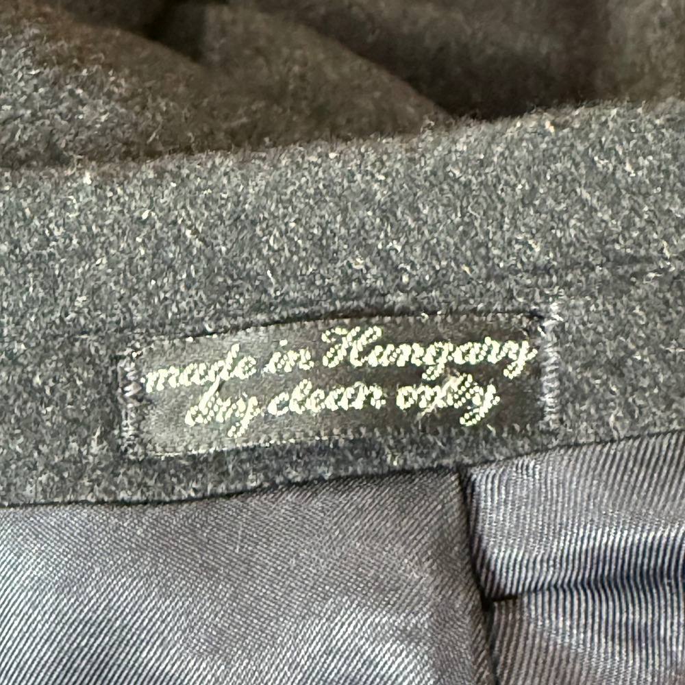 Ron Chereskin Men Charcoal Gray Camel Hair 2 Button Blazer Sport Coat Hungary 42 - Picture 7 of 10